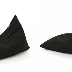 Babzsákfotel, fekete textil.  Fotel kölcsönzés, bérlés, bérbeadás. KölcsönBútor!
